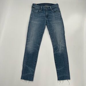 Citizens Of Humanity Avedon Ankle Skinny Rough Hem Jeans Size 24 Women’s